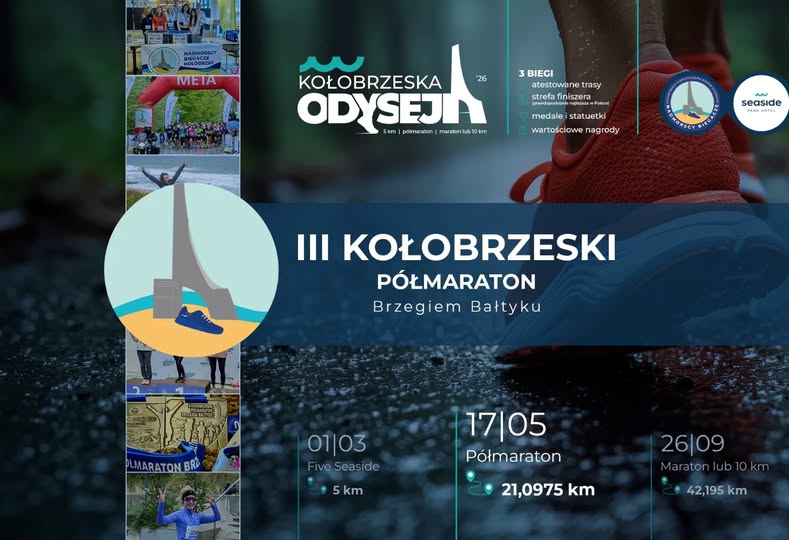 III Kołobrzeski Półmaraton Brzegiem Bałtyku – ZAPISY OTWARTE!
